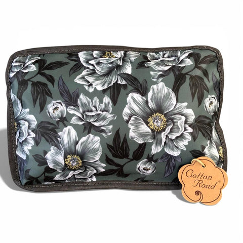 Cotton Road Travel Bag: GREEN FLORAL PVC Foldaway WEEKENDER Travel Bag