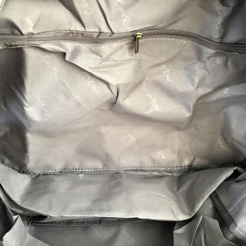 Cotton Road Travel Bag: MINT GREEN FLORAL PVC Foldaway WEEKENDER Travel Bag