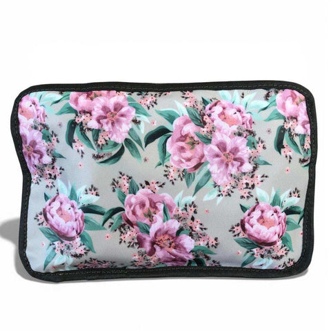 Cotton Road Travel Bag: MINT GREEN FLORAL PVC Foldaway WEEKENDER with Matching Vanity Bag Set