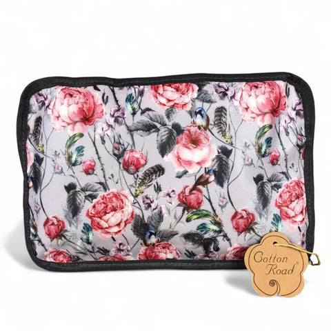 Cotton Road Travel Bag: PINK FLORAL PVC Foldaway WEEKENDER Travel Bag
