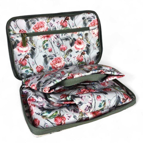 Cotton Road Travel Bag: PINK FLORAL PVC Foldaway WEEKENDER for Stylish Trips
