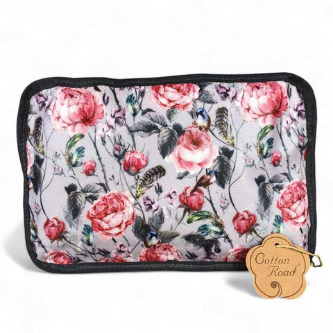 Cotton Road Travel Bag: PINK FLORAL PVC Foldaway WEEKENDER for Stylish Trips