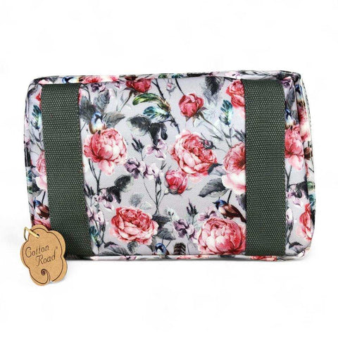Cotton Road Travel Bag: PINK FLORAL PVC Foldaway WEEKENDER for Stylish Trips