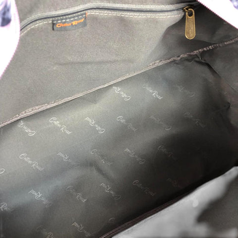 Cotton Road Travel Bag: PURPLE PVC Overnight Travel Bag with PROTEAS