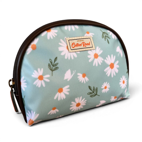 Cotton Road Travel Bag: TURQUOISE DAISY WEEKENDER with Matching Vanity Set