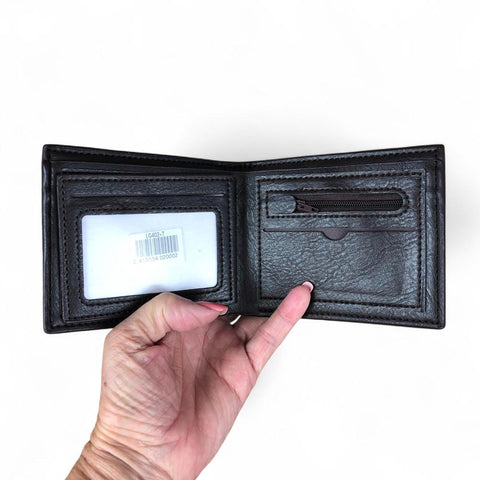 Cotton Road Wallet: BROWN MENS PU Leather Wallet