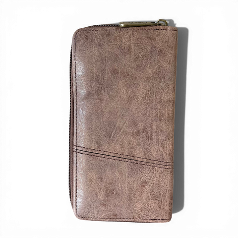 Cotton Road Sling Bag: BROWN PROTEA Design PU Leather with Matching Wallet