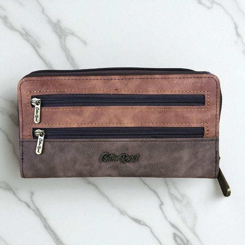 Cotton Road Wallet: Large BROWN / TAN PU Leather