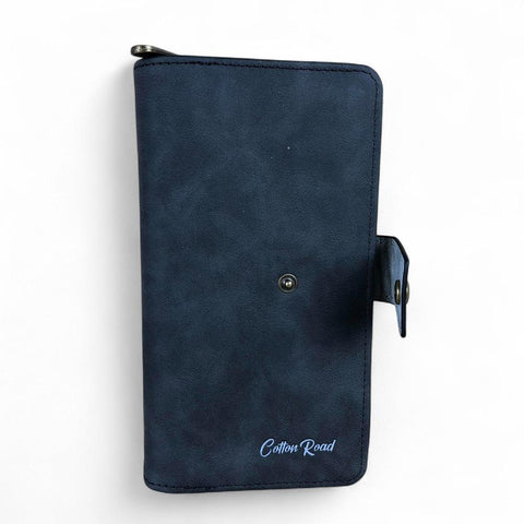 Cotton Road Wallet: Large GREY PU Leather Wallet