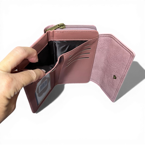 Cotton Road Wallet: MEDIUM PINK PU Leather