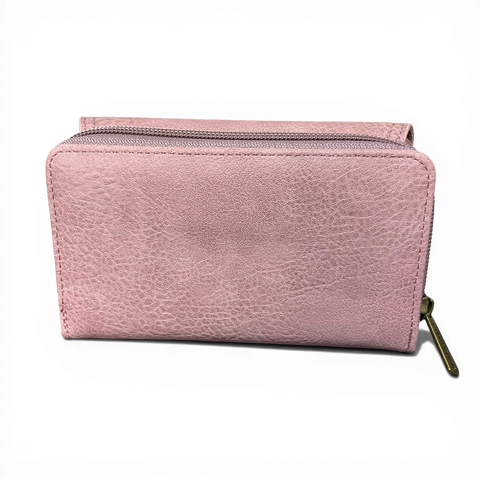 Cotton Road Wallet: MEDIUM PINK PU Leather