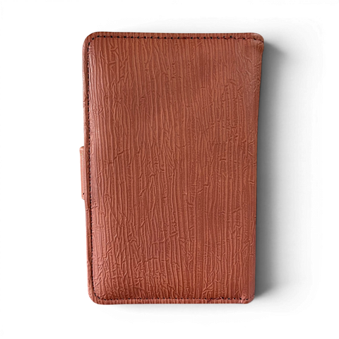 Cotton Road Wallet: Medium BROWN PU Leather with CLIP
