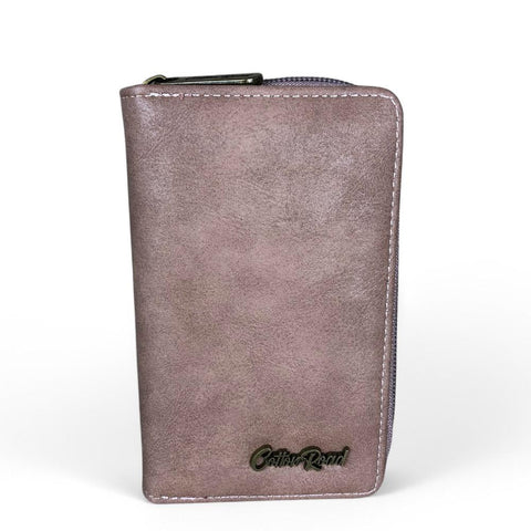 Cotton Road Wallet: Medium PINK PU Leather Wallet