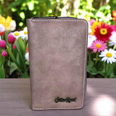 Cotton Road Wallet: Medium PINK PU Leather Wallet