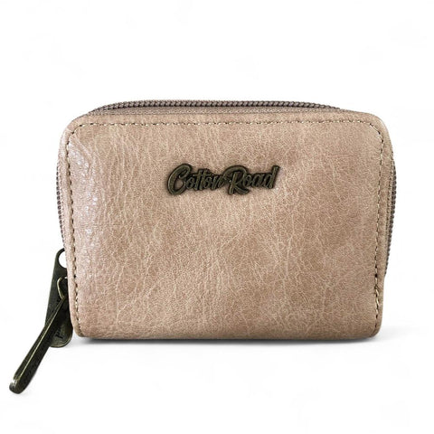 Cotton Road Wallet: Small KHAKI PU Leather Wallet