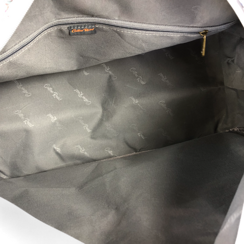 GREY PVC Overnight Cotton Road Travel Bag with PROTEAS