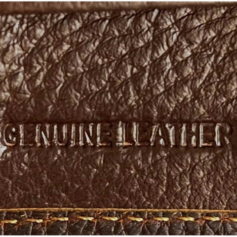 Genuine Leather Wallet: BROWN with Clip for Men