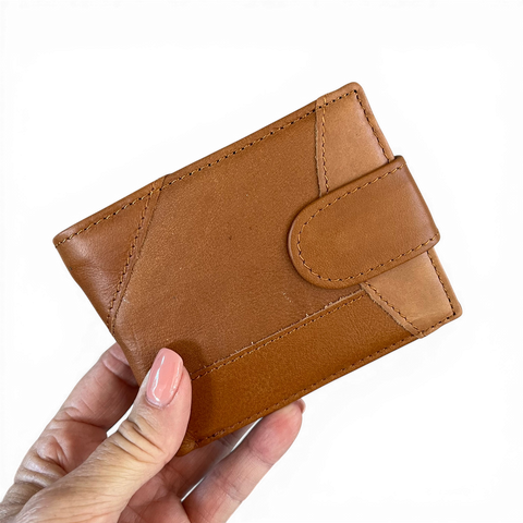 Genuine Leather Wallet: Camel Mountain Wallet for stylish men