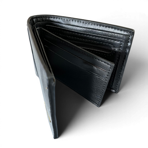Cotton Road Wallet: Grey PU Leather for the Stylish Man