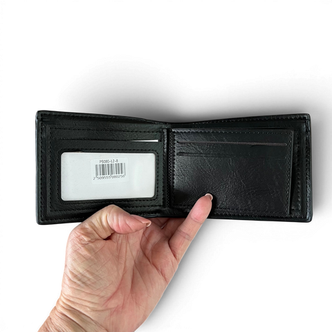 Cotton Road Wallet: Grey PU Leather for the Stylish Man