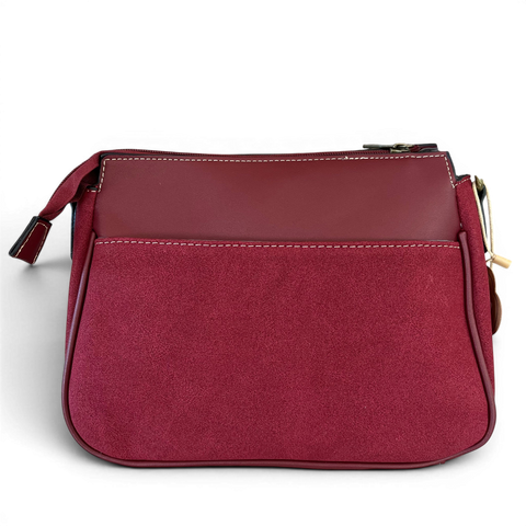 Cotton Road Sling Bag: MAROON PU Leather Crossbody for the stylish women