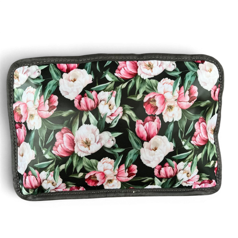 Cotton Road Travel Bag green floral PVC foldaway weekender with matching hanging vanity set