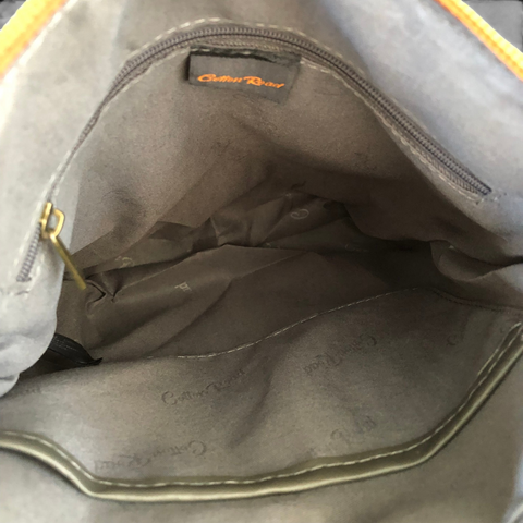 Cotton Road Sling Bag: YELLOW PU Leather Multi-Zip Crossbody Bag