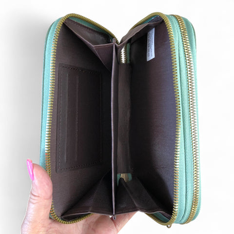 GREEN Cotton Road PU Leather Cellphone Sling Wallet