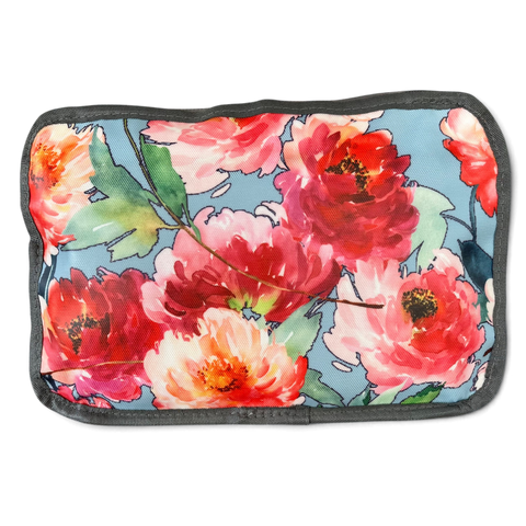 Cotton Road Travel Bag: BLUE FLORAL PVC Foldaway WEEKENDER
