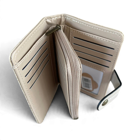 Cotton Road Handbag: KHAKI EMBOSSED PU Leather with Matching Wallet