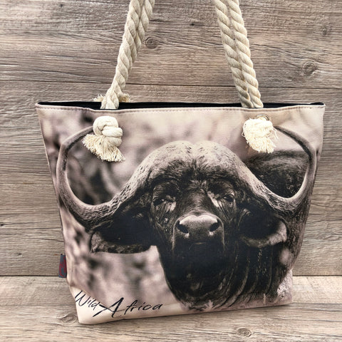 Cotton Road Canvas Tote Bag with BUFFALO