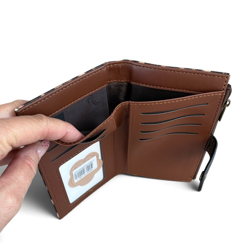Cotton Road Sling Bag: Stylish COFFEE BROWN Leopard Print PU Leather with Matching Wallet