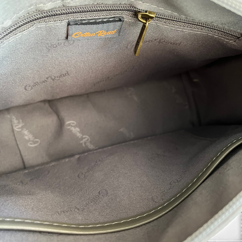 Cotton Road Sling Bag: GREY PU Leather Crossbody Bag for Versatile Style