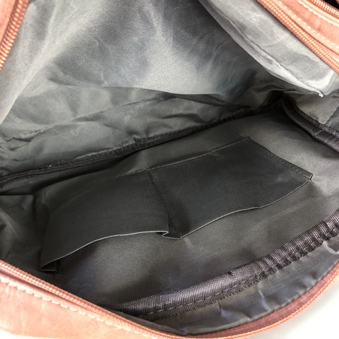 Cotton Road PINK PU Leather Handbag with WINDMILL detailing