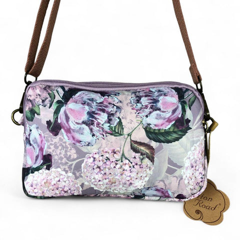 LILAC Floral Cotton Road Canvas Mini Sling Bag