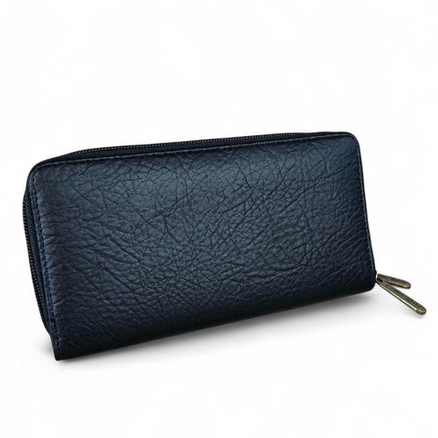 Large BLACK PU LEATHER Cotton Road BRANDED Wallet