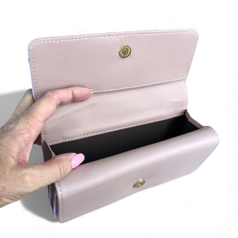 Large FLORAL PINK PU Leather Cotton Road Wallet