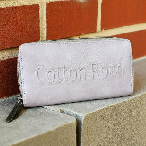 Large KHAKI PU LEATHER Cotton Road BRANDED Wallet