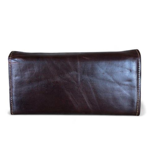 Leather Wallet: Large COFFEE BROWN VIVACE Genuine Leather Wallet
