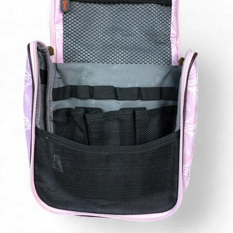 PINK Cotton Road PVC Hanging Vanity Bag with PROTEAS