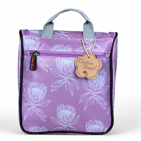 PINK Cotton Road PVC Hanging Vanity Bag with PROTEAS