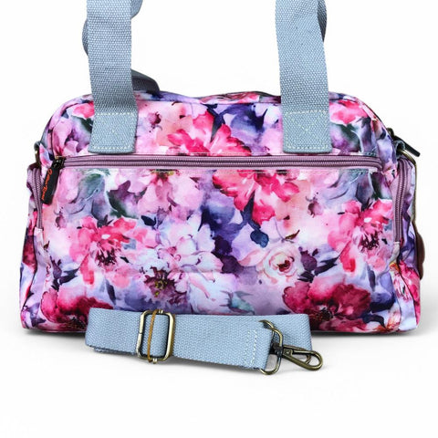 PINK FLORAL PVC Cotton Road Handbag