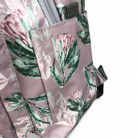 PURPLE PVC Cotton Road 15,6" Laptop Backpack with PROTEAS