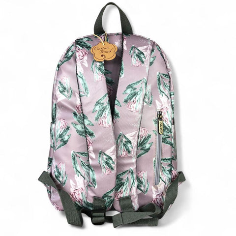 PURPLE PVC Cotton Road 15,6" Laptop Backpack with PROTEAS