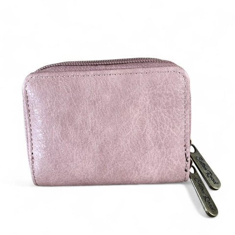 Small PINK Cotton Road PU Leather Wallet