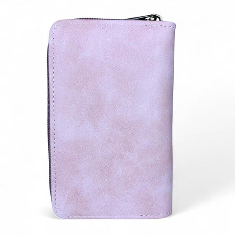 Small PINK PU Leather Cotton Road Wallet with CLIP