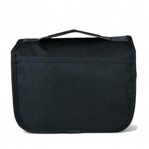 Toiletry Bag: BLACK Troocolor Canvas Hanging Vanity Bag