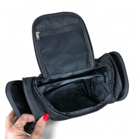 Toiletry Bag : BLACK Troocolor Canvas Vanity Bag