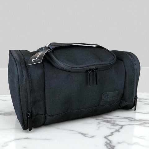 Toiletry Bag : BLACK Troocolor Canvas Vanity Bag