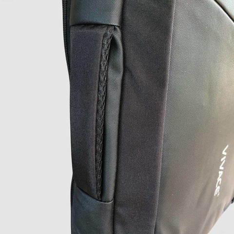 VIVACE Backpack: BLACK Canvas BRANDED Laptop Backpack